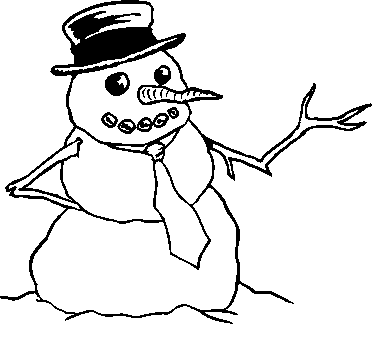 Bałwany kolorowanki